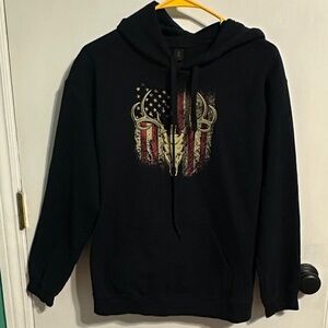 Boys Black Graphic Hoodie size‎ medium